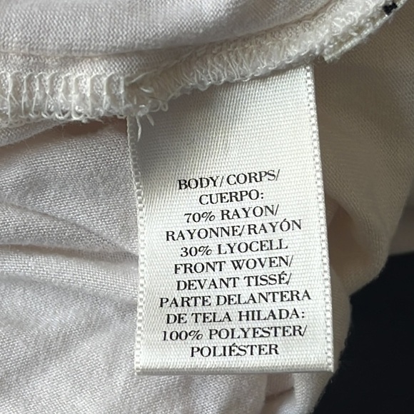 Ann Taylor - two tone white shirt/fabric size medium - Picture 4 of 4